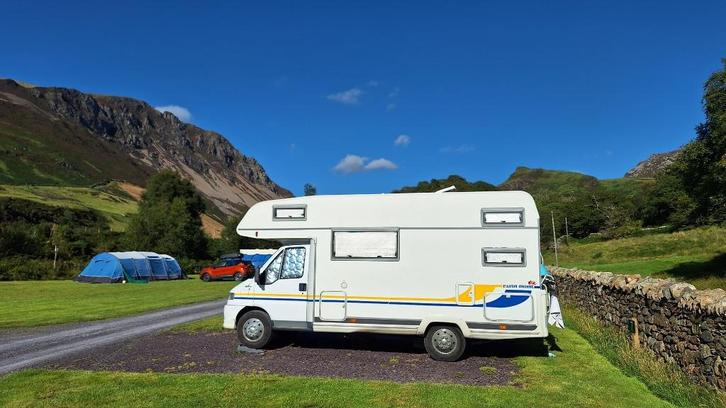 Camper Fiat Ducato / Euramobil 2.5 TDI 5 tot 6 personen, Caravans en Kamperen, Campers, Particulier, tot en met 6, Alkoof, Eura Mobil