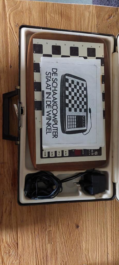 Schaakcomputer in opbergkoffer, Hobby en Vrije tijd, Gezelschapsspellen | Bordspellen, Gebruikt, Ophalen of Verzenden