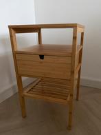 IKEA Nordkisa nachtkastje bamboe, Ophalen, Zo goed als nieuw, Minder dan 45 cm, 55 tot 70 cm