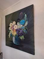 Groot schilderij 80x80cm ( geschilderd), Antiek en Kunst, Curiosa en Brocante, Ophalen
