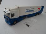 DAF 95 XF HEIPLOEG MET 3 ASSIGE KOELTRAILER TEKNO MODEL, Hobby en Vrije tijd, Modelauto's | 1:50, Ophalen of Verzenden, Zo goed als nieuw