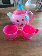 Fisher Price theepot en kopjes met muziek, Ophalen of Verzenden, Gebruikt, Ontdekken, Met geluid