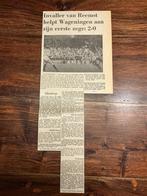 Voetbal krantenartikel Wageningen DFC oktober 1968, Verzamelen, Ophalen of Verzenden, Knipsel(s)