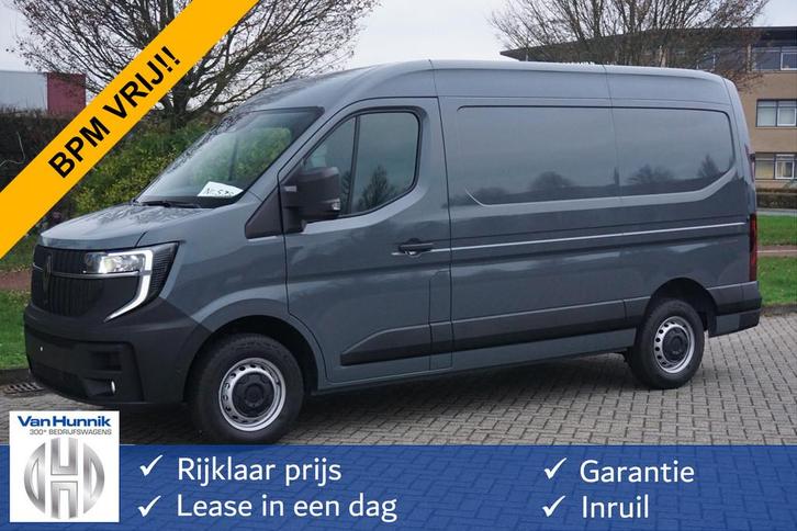 Renault Master T35 170PK L2H2 BPM VRIJ! 10" R-Link Navi, Cam, Auto's, Bestelauto's, Bedrijf, Te koop, ABS, Alarm, Android Auto