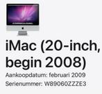 Incomplete, niet werkende iMac 20 inch, begin 2008, Computers en Software, Apple Desktops, Ophalen, 20 inch, IMac, Niet werkend