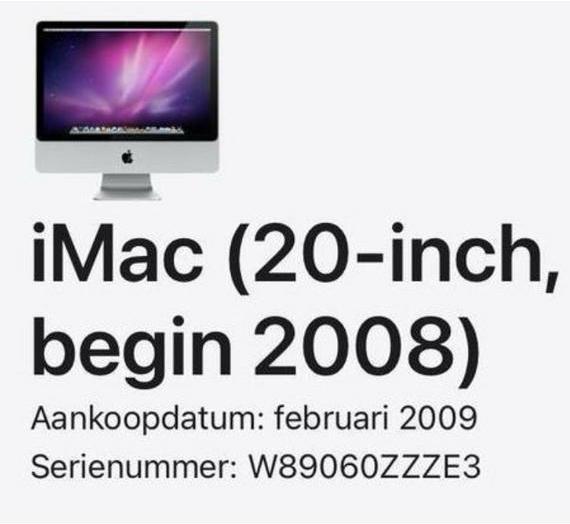 Incomplete, niet werkende iMac 20 inch, begin 2008, Computers en Software, Apple Desktops, Niet werkend, iMac, Onbekend, 2 tot 3 Ghz