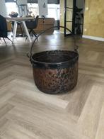 Koperen houtbak, Ophalen of Verzenden, Brons