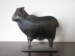 Nr.167: Woondecoratie Beeld van Metalen Os Rund Buffel Schot, Ophalen of Verzenden, Zo goed als nieuw