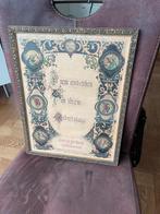 Erfstuk, gemaakt in 1880, Antiek en Kunst, Antiek | Spiegels, Ophalen of Verzenden, Rechthoekig, Minder dan 50 cm