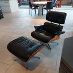 Charles Eames design stoel en hocker Vitra, Huis en Inrichting, Fauteuils, Ophalen, Gebruikt, Hout