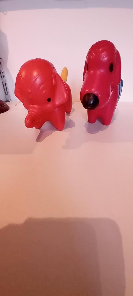 Vintage Tupperware Speelgoed Hond & Olifant, Kinderen en Baby's, Speelgoed | Overig, Gebruikt, Jongen of Meisje, Ophalen of Verzenden