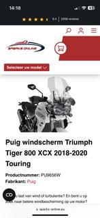 *HOOG* Windscherm Triumph Tiger 800, Motoren, Onderdelen | Overige, Gebruikt