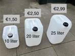 Jerrycans 10 liter, 20 liter, 25 liter, 35 liter UN gekeurd., Minder dan 75 liter, Ophalen, Zo goed als nieuw, Kunststof