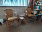 Rotan fauteuils met salontafel, Antiek en Kunst, Ophalen