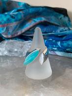 Amazoniet geluk beschermt aura straling healing magie, Sieraden, Tassen en Uiterlijk, Ringen, 18 tot 19, Blauw, Nieuw, Ophalen of Verzenden