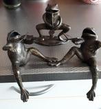 Muzikanten bronzen kikkers, Antiek en Kunst, Antiek | Koper en Brons, Ophalen of Verzenden