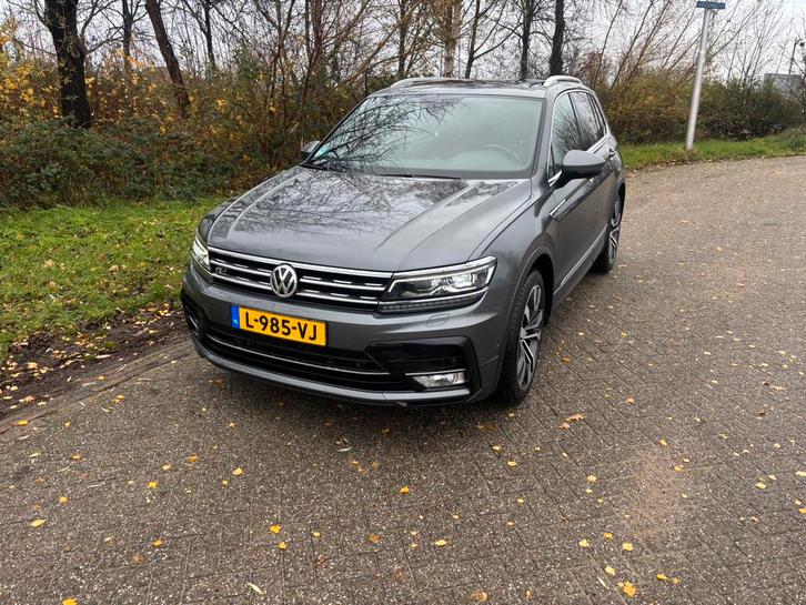 Volkswagen Tiguan 2.0 Tfsi 162KW 4MOTION AUT 2017 Grijs, Auto's, Volkswagen, Bedrijf, Tiguan, 4x4, ABS, Adaptieve lichten, Adaptive Cruise Control