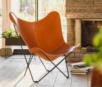 Leren Butterfly Chair/Vlinder Stoel Cuero Design kleur Polo, Huis en Inrichting, Stoelen, Nieuw, Design, Leer, Eén