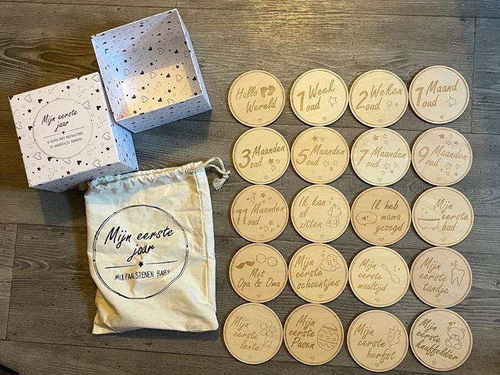 Mijlpaalbordjes baby, Kinderen en Baby's, Kraamcadeaus en Geboorteborden, Zo goed als nieuw, Kraamcadeau, Ophalen