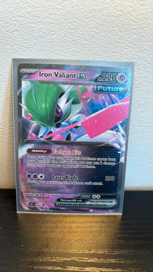 Iron Valiant Ex 068 promo black star promo pokemon kaart, Hobby en Vrije tijd, Verzamelkaartspellen | Pokémon, Nieuw, Boosterbox