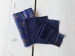 Mooie scraps en stofstrook in blauw - bloem, ster, Ophalen of Verzenden, Nieuw, Blauw, Katoen