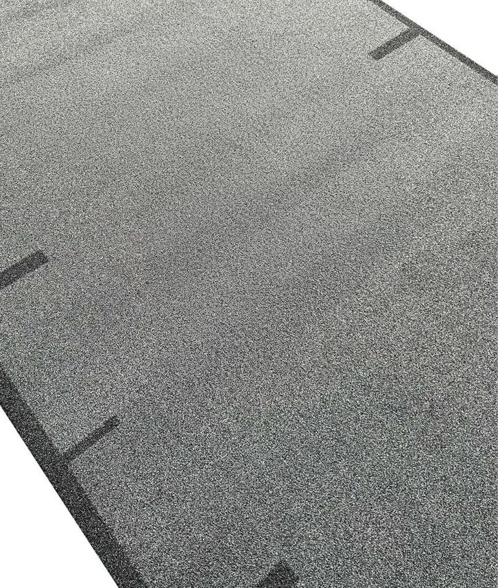 Sprinttrack 6,45 x 2 meter - grijs/zwart, Sport en Fitness, Fitnessmaterialen, Nieuw, Fitnessmat, Ophalen of Verzenden