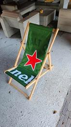 Heineken Standstoel, Tuin en Terras, Tuinstoelen, Ophalen, Zo goed als nieuw, Hout, Stapelbaar