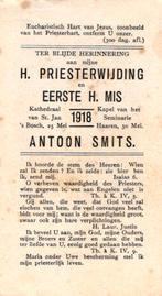 Smits Antoon 's-Bosch 1918 Haaren, Ophalen of Verzenden