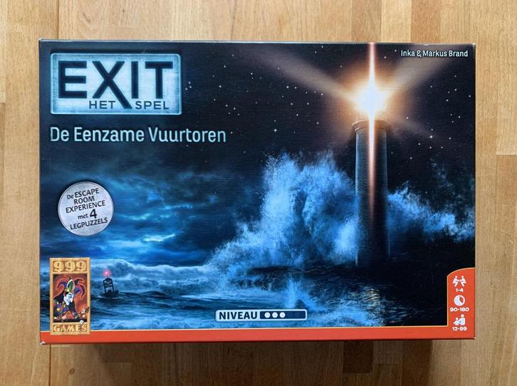 EXIT het spel - De Eenzame Vuurtoren - Escape game, Hobby en Vrije tijd, Gezelschapsspellen | Overige, Gebruikt, Ophalen of Verzenden