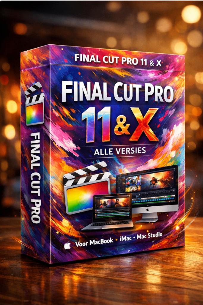 Final Cut Pro 11 & X ( elke versie leverbaar, Computers en Software, Ontwerp- en Bewerkingssoftware, Nieuw, MacOS, Ophalen