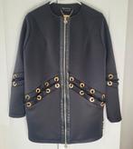 Roberta Biagi colbert jas zwart XS veter details gouden rits, Zwart, Ophalen of Verzenden, Zo goed als nieuw, Roberta Biagi