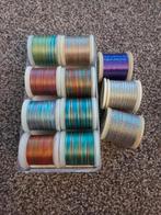 11 klosjes madera borduurgaren, Ophalen of Verzenden, Zo goed als nieuw, Borduurgaren of Zijde