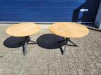 nieuw massief eiken ronde design salontafel in 60 of 70 cm, Ophalen, 100 tot 150 cm, ., Rond