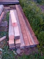11 Douglas balken van 15 cm dik, Tuin en Terras, Palen, Balken en Planken, Ophalen, Zo goed als nieuw, 250 cm of meer, Balken