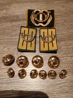 Baretembleem, Kraagspiegels, Uniformknopen Garde Jagers, Verzamelen, Ophalen of Verzenden, Landmacht, Nederland, Embleem of Badge