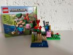 Minecraft lego 21177 - the creeper ambush., Ophalen of Verzenden, Zo goed als nieuw, Complete set, Lego