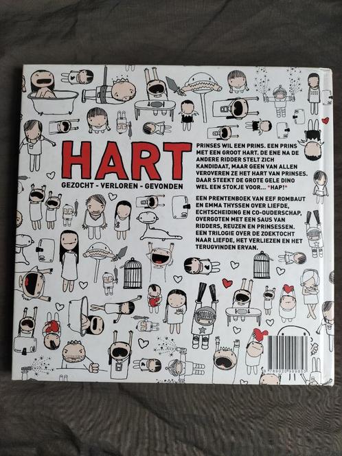 Eef Rombaut - Hart / gezocht - verloren - gevonden, Boeken, Kinderboeken | Kleuters, Zo goed als nieuw, Fictie algemeen, Jongen of Meisje