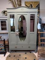 3 deurs kledingkast linnenkast spiegelkast meidenkast, Ophalen, Gebruikt, 100 tot 150 cm, Nvt