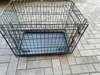 Zwarte Bench met garagedak zgan., Dieren en Toebehoren, Hondenhokken, Ophalen, Zo goed als nieuw, 75 tot 110 cm, Minder dan 65 cm