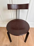 Harvink Zeta vintage jaren '80, 4 eetkamerstoelen, Bruin, Verzenden, Postmodern, Zo goed als nieuw