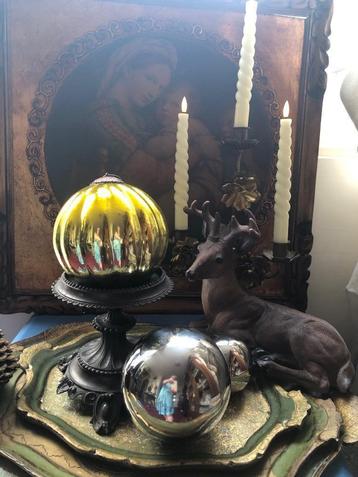 Heksenbal Goudgele  bol  - oa Kerst decoratie  beschikbaar voor biedingen