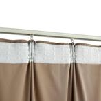 Gordijnen verduisterend 2 st met haken 140x225 cm beige, Huis en Inrichting, Stoffering | Gordijnen en Lamellen, Nieuw, Beige