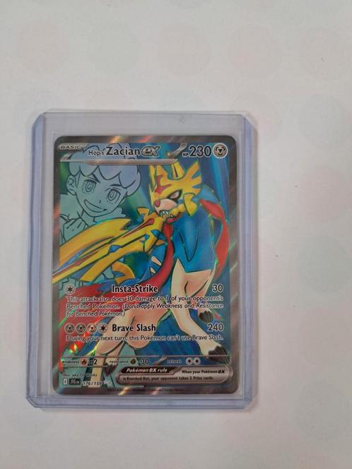 Pokemon Hop's Zacian ex 176/159 Journey Together, Hobby en Vrije tijd, Verzamelkaartspellen | Pokémon, Nieuw, Losse kaart, Foil