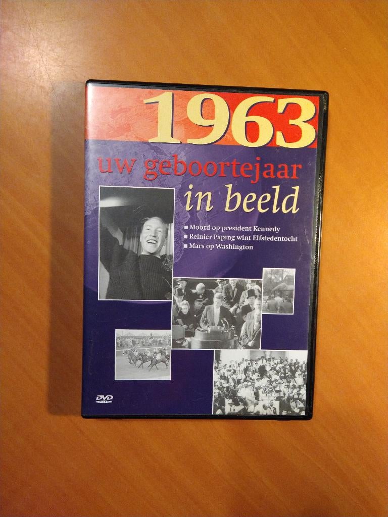 DVD 1963 uw geboortejaar in beeld, Alle leeftijden, Ophalen of Verzenden, Zo goed als nieuw, Politiek of Geschiedenis