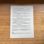 Provo demonstratie instructie pamflet A4, Ophalen of Verzenden, 1960 tot 1980, Knipsel(s)
