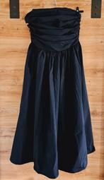 H&M strapless satijnen zwarte jurk met vestje/bolero, Kleding | Dames, Nieuw, Maat 38/40 (M), Ophalen of Verzenden, Galajurk