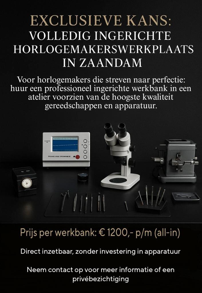 Horlogemakerswerkbank, Diensten en Vakmensen, Verhuur | Gereedschap en Machines