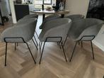 6x Zuiver Feston eetkamerstoelen, Ophalen, Zo goed als nieuw, Grijs, Vijf, Zes of meer stoelen