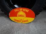 emaille Shell bord, Verzamelen, Ophalen of Verzenden, Gebruikt, Reclamebord