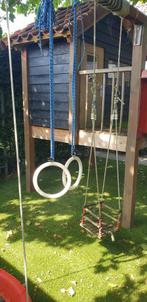 speelhuis glijbaan schommels, Kinderen en Baby's, Speelgoed | Buiten | Speeltoestellen, Ophalen, Gebruikt, Glijbaan